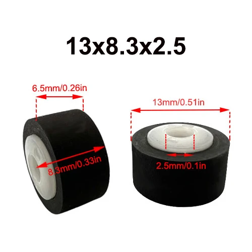 5. 5 Puleggia In Gomma Con Rullo A Pizzico Per Sharp 800 888 900 Contec 8080 Sanyo 4500 9930 40 Cassetta Per Registratore Audio