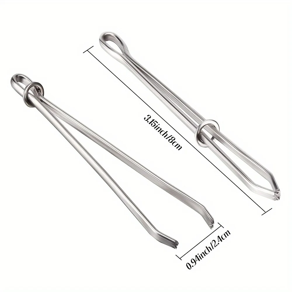 2pcs Elastic Waistband Threading Tools - Metal Guide Pins with Ergonomic Handles for Sewing Machine, DIY Crafting, Trouser