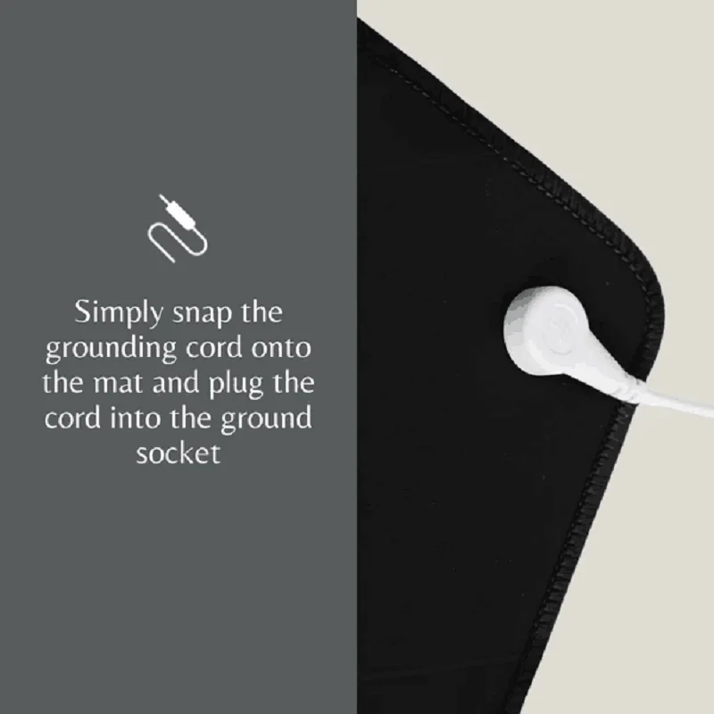 40x60cm Universal Grounding Mats Healthy Grounding Protection Release Electrostatic for Health with Cable Improve Sleep