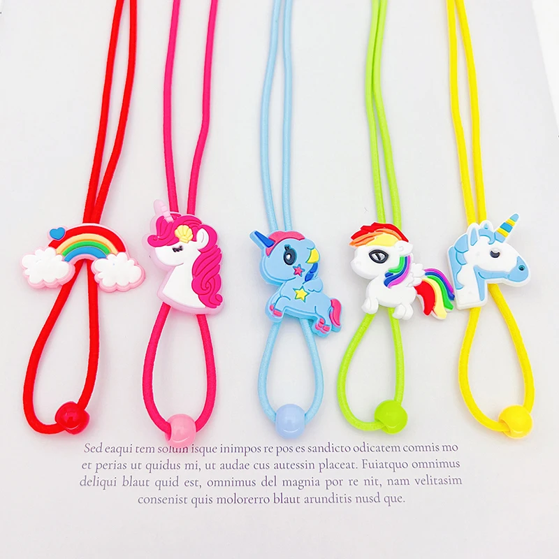 Cartoon Nylon Elastic Glasses Chain For Child Eyewear Cord Kids Glasses Neck Strap Eyeglass Holder Band Strap pony