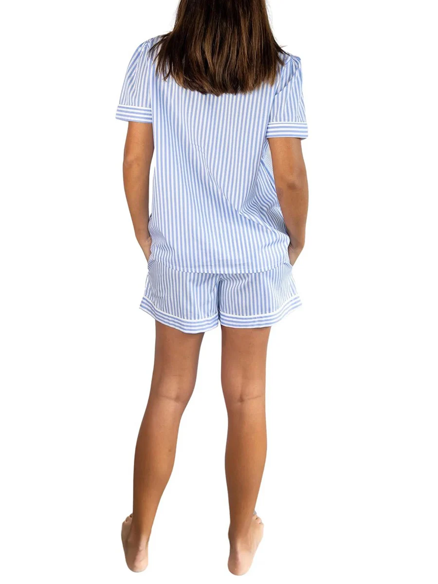 Women Floral Print Pajama Set Sleeveless V-neck Cami Top Elastic Waist Shorts 2 Piece Loungewear Ensemble