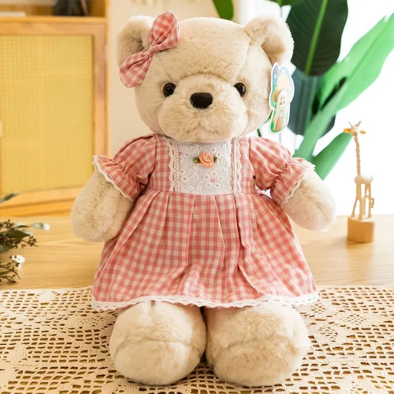 40CM Lovely Teddy Bear Plush Toys Stuffed New Arrive Soft Animal With Clothes Kawaii Dolls For Kids Baby Children Valentine Gift 6