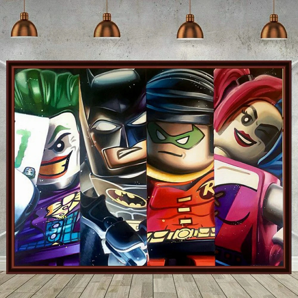 5D Diamond Painting Lego Movie Batman and Joker Kit