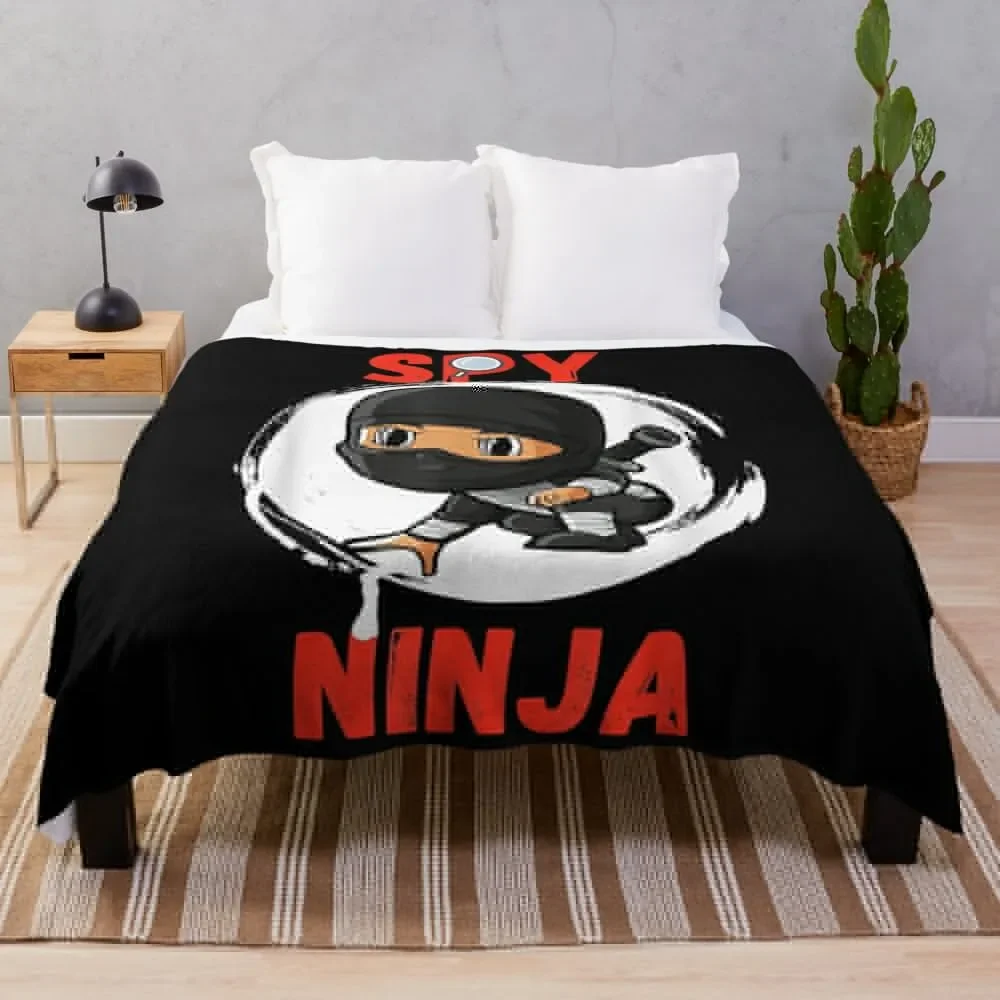 Cool Spy Gaming Ninjas Gamer Boy Girl Kids Spy Ninja Throw Coperta Coperte Multiuso Per Divani