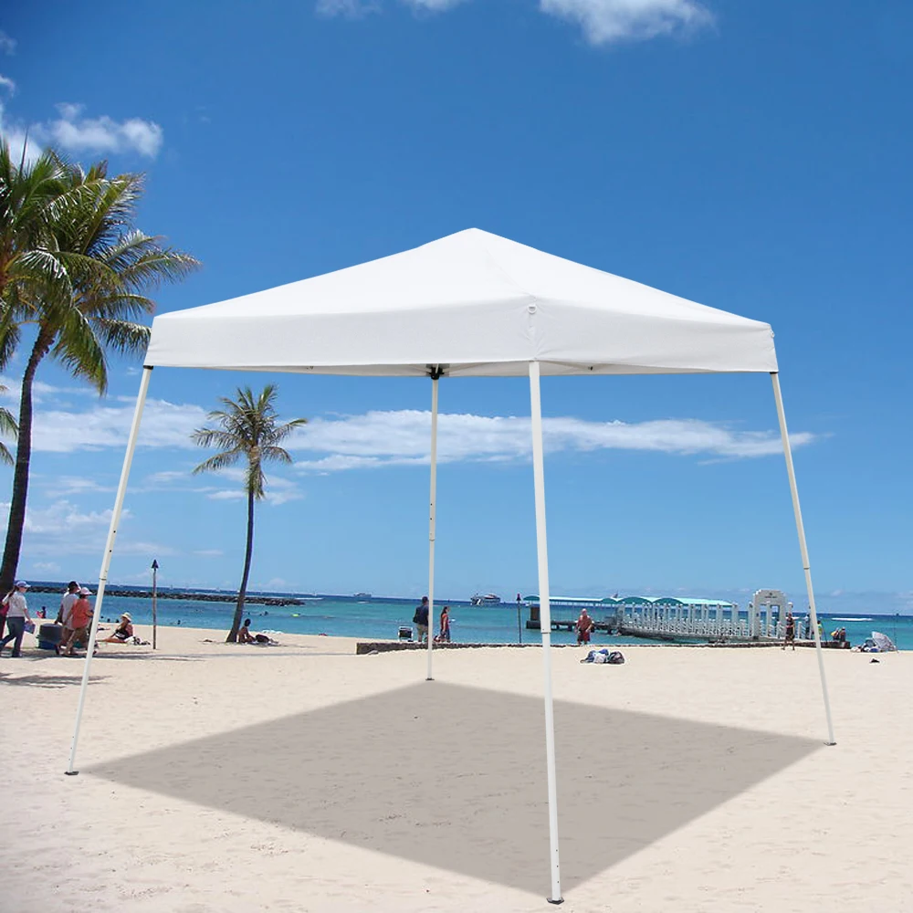 

2.4x2.4m Portable Awnings Pergola Home Outdoor Camping Waterproof Folding Tent Gazebo Canopy Garden Arbor Party Event Tent White