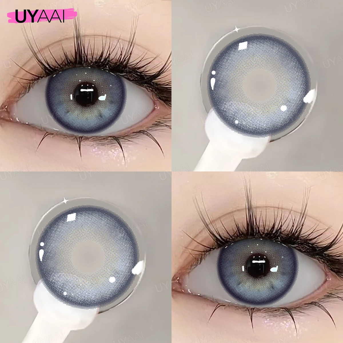 Colorful Contact Lenses for a Natural Look - Enhance Eye Color for Daily Makeup, Yearly Use, 2pcs