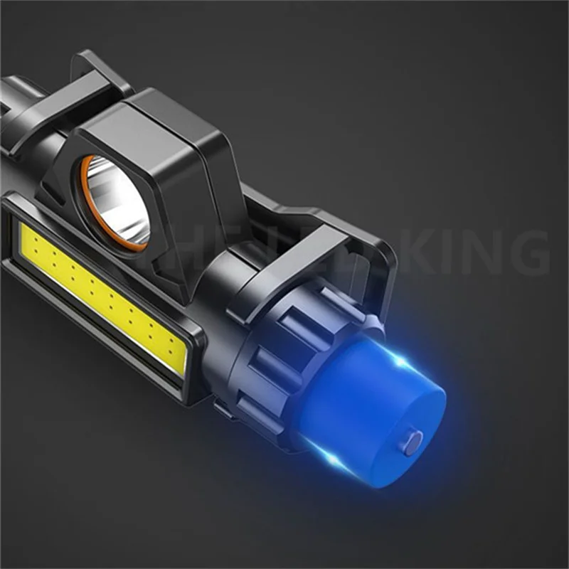 LED 미니 전조등 3000LM USB 충전식 고전력 헤드 라이트 헤드 토치 방수 캠핑 낚시 손전등