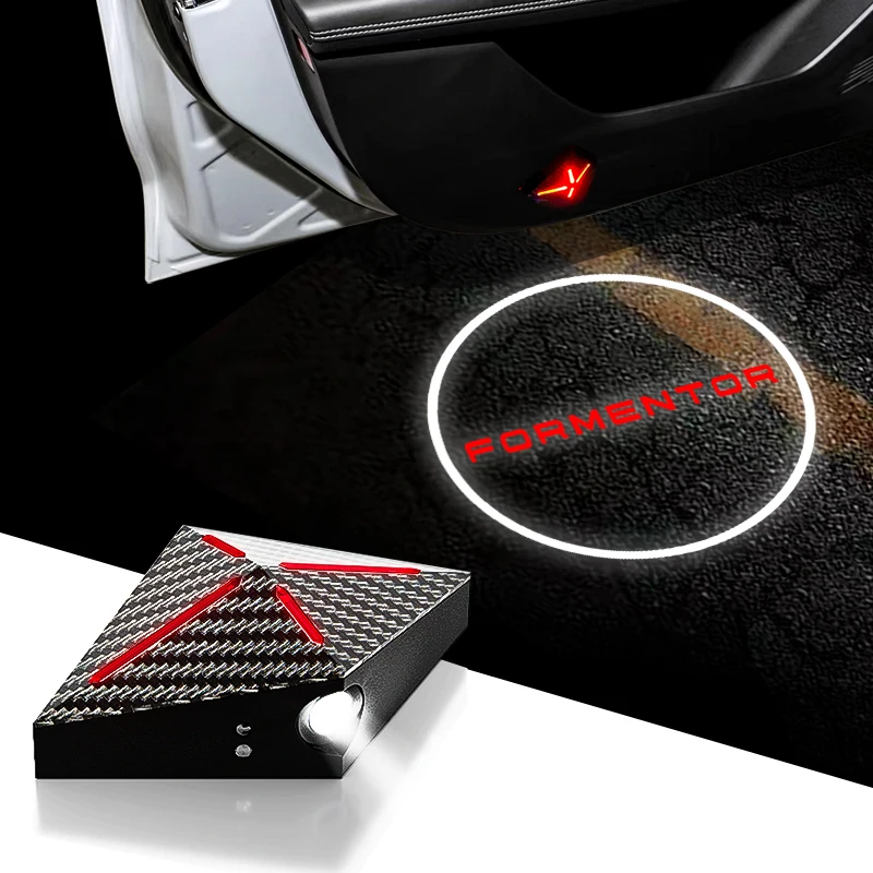 2Pcs Car Door Welcome Warning Light Accessories For Cupra Formentor