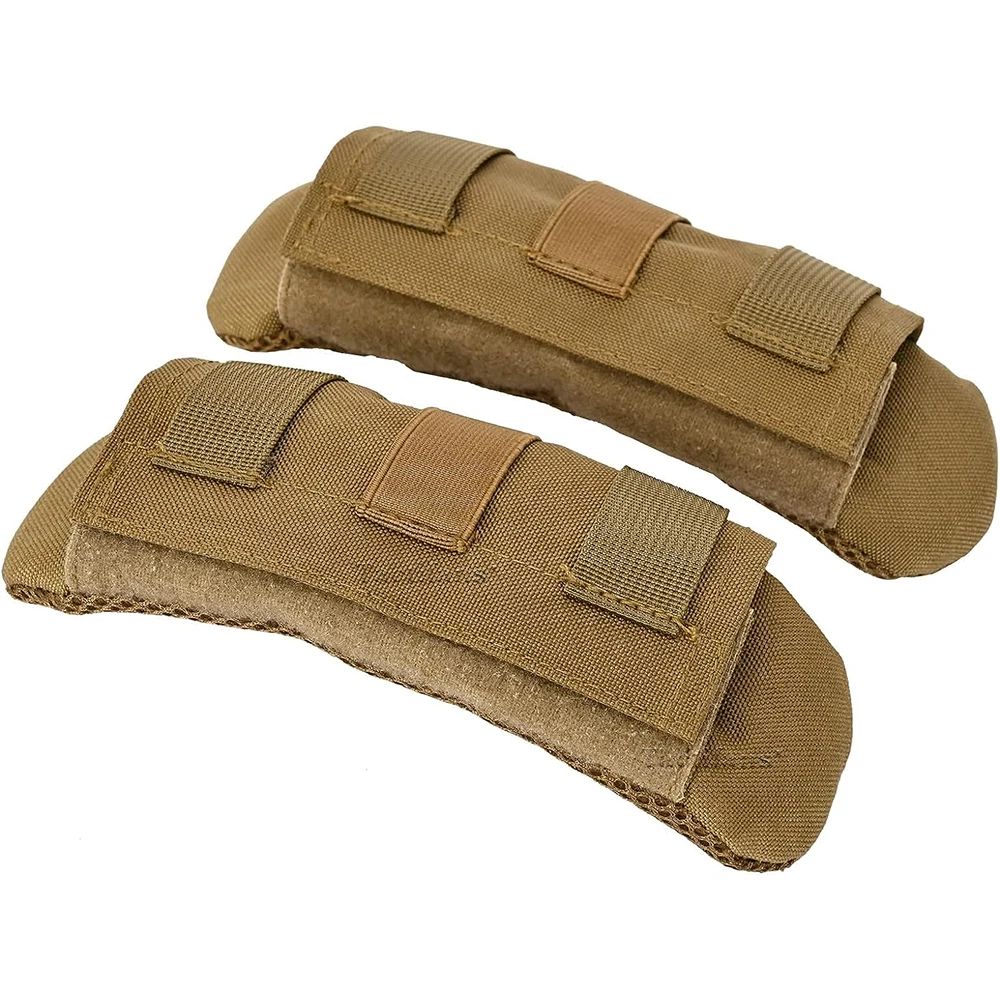 Épaulières Rembourrées Tactiques 2 Pièces - Respirantes, Fixation MOLLE, Pour Sac Et Gilet