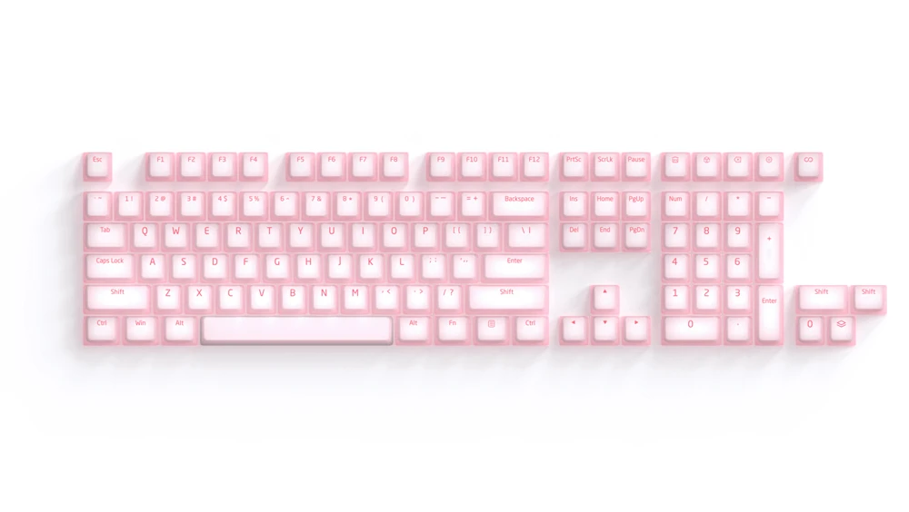 Nogi Cereja Perfil Abs Silicone Keycap Preto Branco Sakura Pep Muito Peri para Teclado Gh60 Poker 87 Tkl 104 Ansi Xd64 Bm60 Xd68 - Imagem 2
