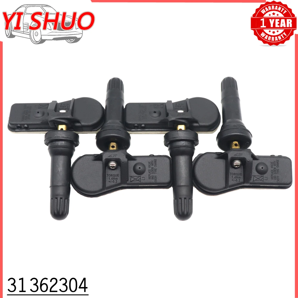 31362304 Sistema Di Monitoraggio Del Sensore Di Pressione Dei Pneumatici Tpms Per Auto Per Volvo S60 S90 Xc90 V60 V90 Cross Country 2015-2024 433Mhz 5