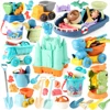 Beach Toys Set Gift Beach Toy Shovel Beach Boat Summer Outdoor Beach Castle Model Toy Beach Cart Toy Set Water Toy 5