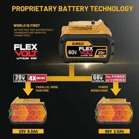 Nouvelle batterie d'outil électrique Dewalt 6.0Ah 20V 100% originale DCB206 DCB205 DCB200 DCB203 pour outil électrique Dewalt, transport aérien 2