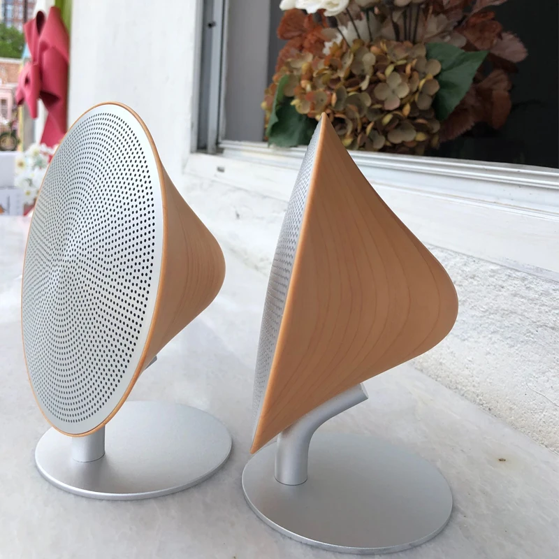 Bluetooth Speaker Audio Speakers Bluetooth Speaker Retro Wooden Touch Surface Subwoofer Home Audio Bluetooth Audio Desktop Stereo Speaker