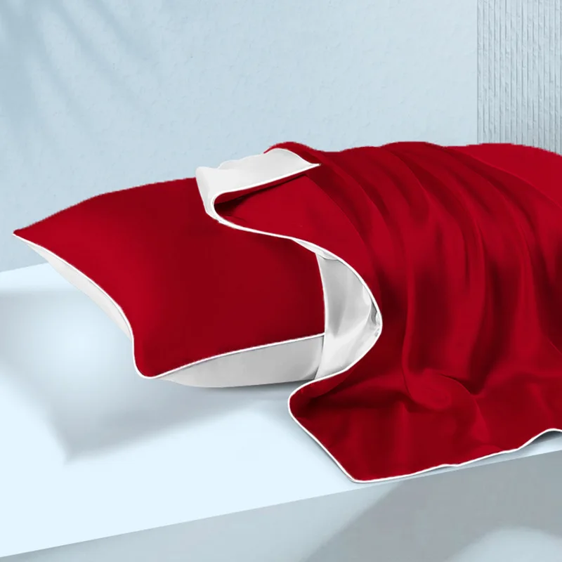 100% Pure Silk Pillowcase Real Silk Pillowcase Natural Silk Pillowcase Mulberry Silk Pillowcase Free Shipping  2pc
