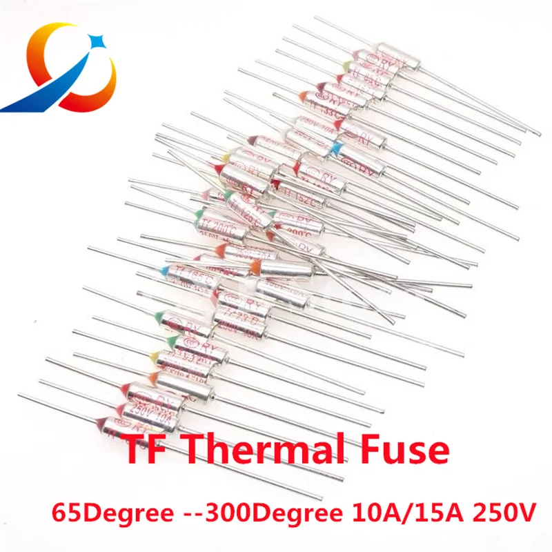 10PCS TF Thermal Fuse Temperature Control Switch
