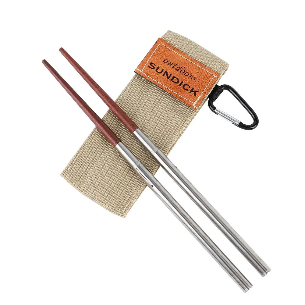1 Pair Chopsticks for Travel Outdoor Camping Picnic Foldable