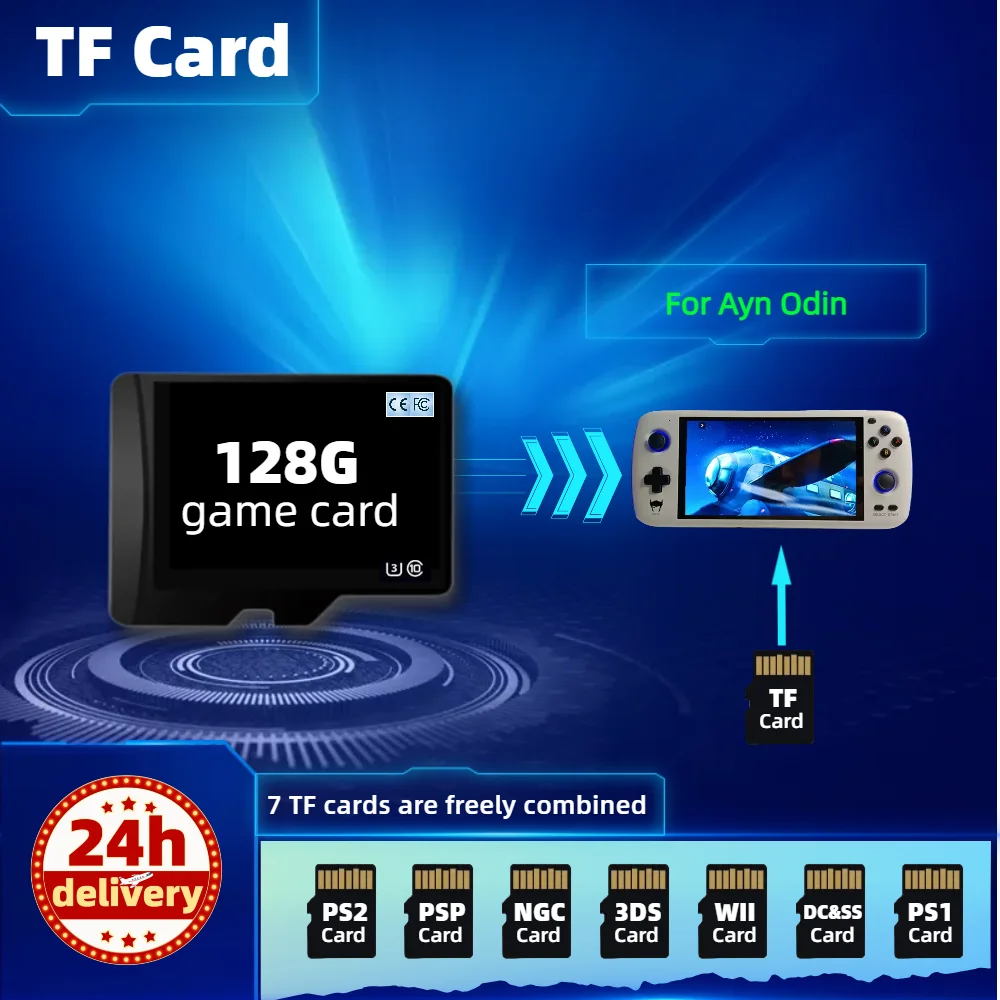 Tf Game Card Per Ayn Odin 2 Pro Lite Memory Ps2 Psp Ps1 Ngc 3Ds Classic Retro Games Portatile Palmare Odin Rog Steam Deck 128G