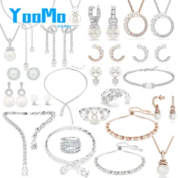 Y Shape Pearl Original Charms Fashion Fine Jewelry for Women Heart Necklace Pearl Earring Bracelet Party Jewelry Romantic Gifts 1