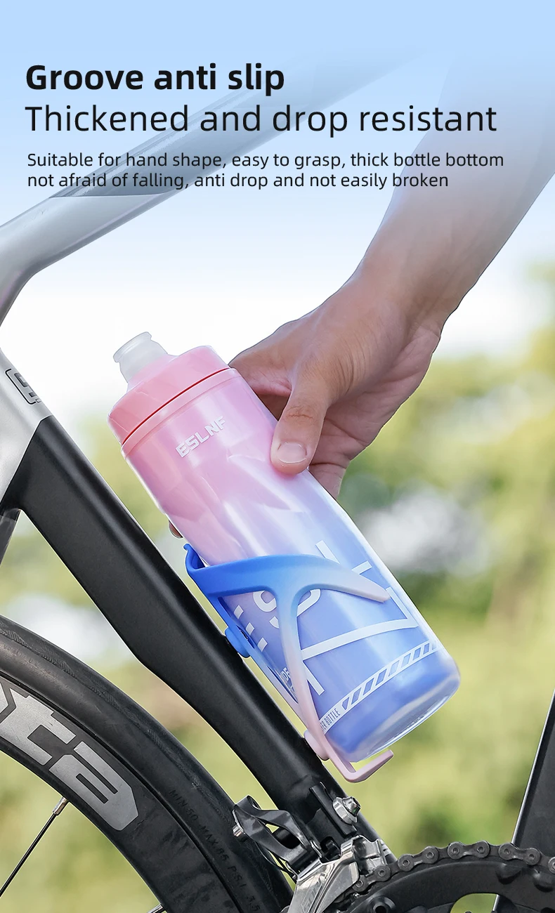 ESLNF 610ML Große Kapazität Fahrrad Reiten Flasche Rennrad MTB Doppel-schicht Isolierte Wasser Flasche Tragbare Fahrrad Wasser flasche – Detail 9