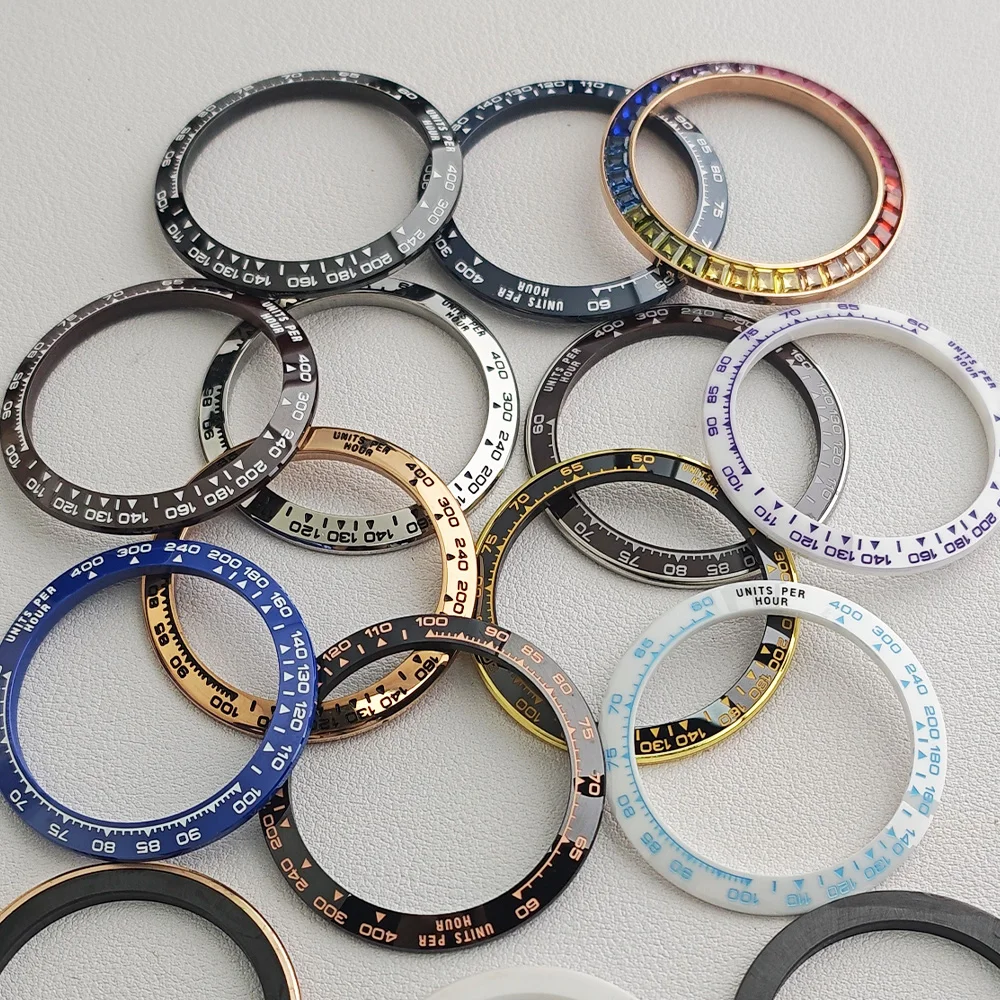 Rhinestone-Embellished Watch Bezel Insert