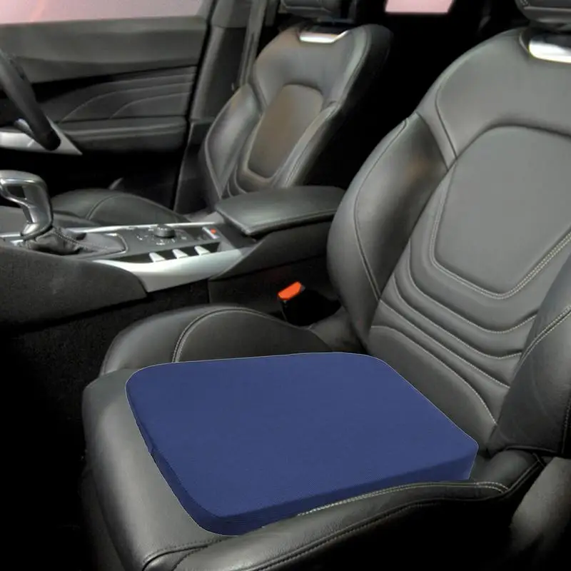 Adult Car Driver Seat Cushion Boost Mat Breathable Mesh Portable Angle  Black 