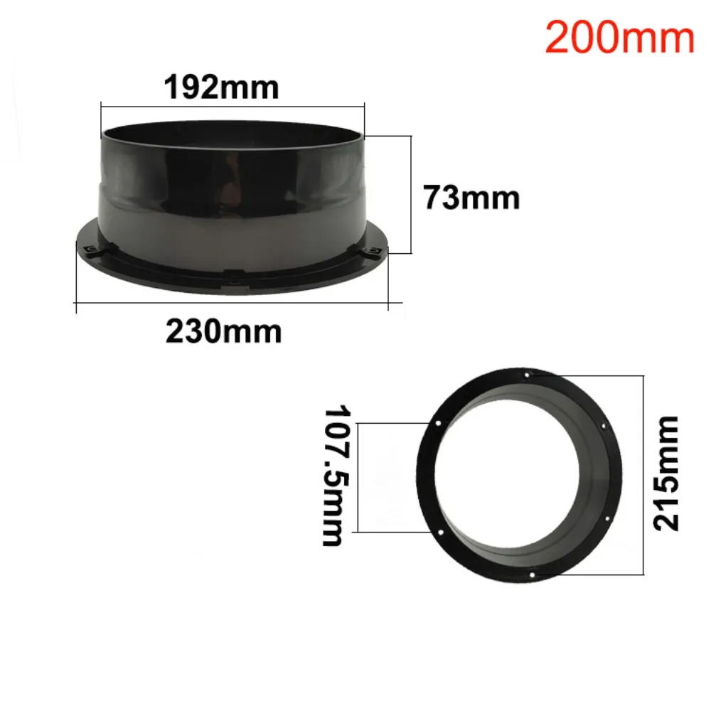 Black Plastic Ventilation Pipe Joint Connector for Air Pipe