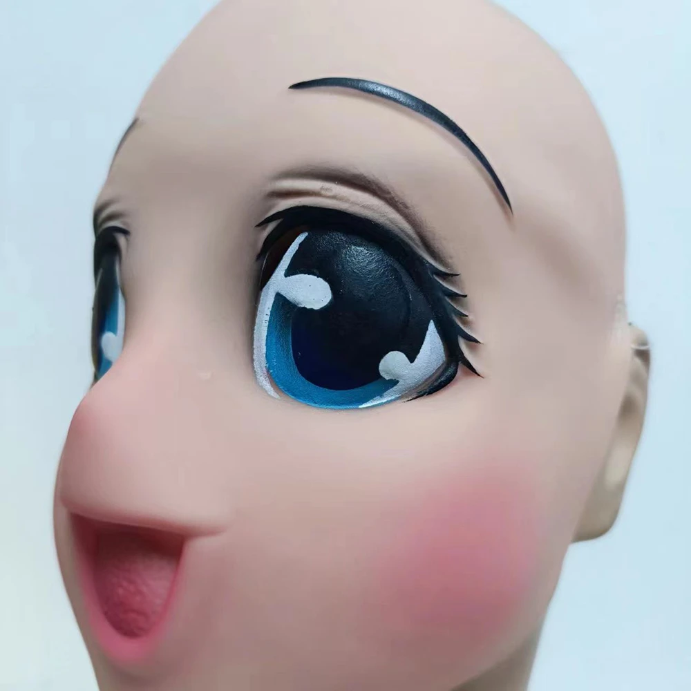 Sexy Cute Big Eyes Loli Latex Eye mask Face mask Halloween mask Party masks Masquerade mask 3d printed mask 3d face masks Horror mask Superhero mask Lace masquerade mask Anime Cosplay Kigurumi Half Face Mask Cartoon Character Lolita Comic-con Carnival Costume