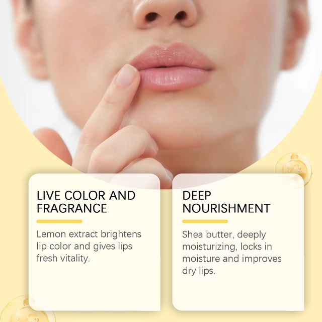 Lemon Ginger Lip Balm Turmeric Dark Melanin Remove Mask Gloss Oil Exfoliating Clean Improve Dullness Moisturizer Lip Balm Care 4