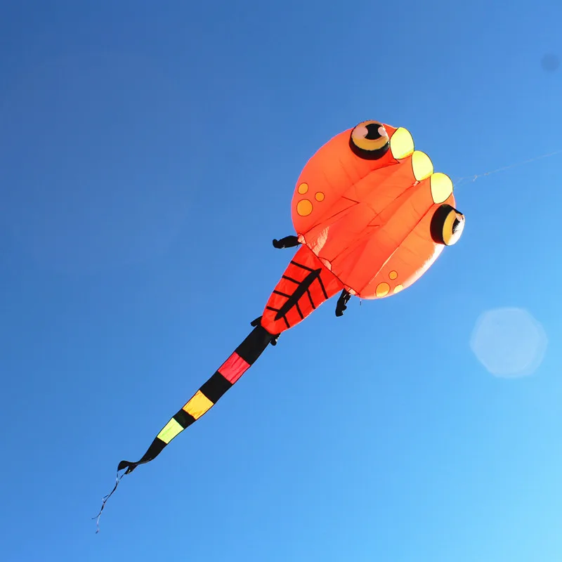 free shipping large tadpole kite fabric soft kites for adults professional kite jellyfish programmable toys octopus kite kepler 3