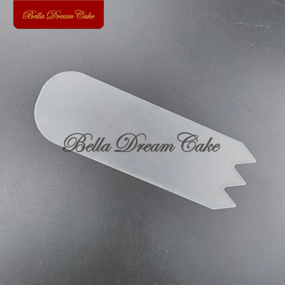 6 Pcs Duidelijke Acryl Cake Schraper, Cake het Versieren Kam voor Room, Hulpmiddelen voor Taarten van Verschillende Vormen