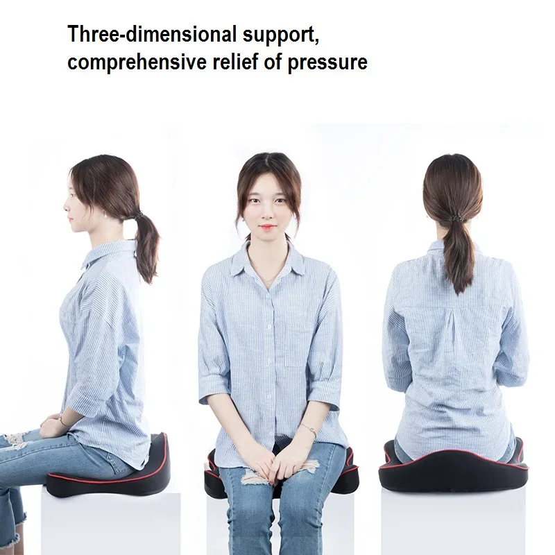 의자 시트 쿠션, 자동차 좌골 신경통 베개, 통증 완화, 압력 메모리 코튼, 치질 방지 착석 패드, 시트 패드