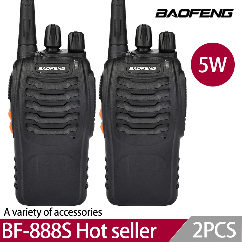 2Pcs/Lot baofeng BF-888S Walkie Talkie Two-way Radio Set BF 888s UHF 400-470MHz 16CH walkie-talkie Radios Transceiver 2pcs stubby walkie talkie antenna uhf 400 470mhz compatible for motorola pmae4002 pmae4002a pmae4003 ppr860 ex500 ham radio