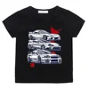 Cartoon Japan Anime Initial D Tshirt Kids Car Print Casual for Children Unisex Fashion T-shirts for Girls Boys Graphic Tee 1
