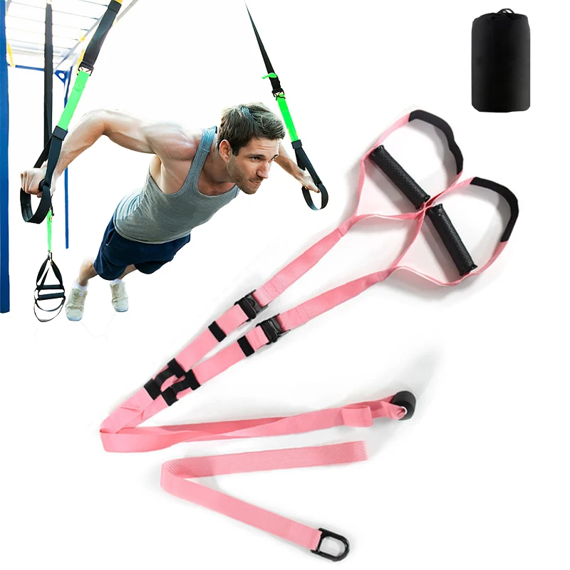 Suspended Resistance Band Set Hanging Training Strap Full Body Elastic  Fitness Bands Bodyweight Trainer Kit Home Gym Equipment - AliExpress