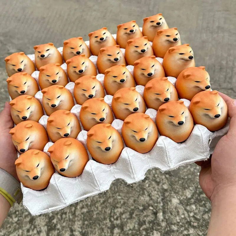 Shiba Inu Internet Red Dog Egg Pinch Happy Egg Doll Decompression Vent Slow Rebound Toy dog plush toy