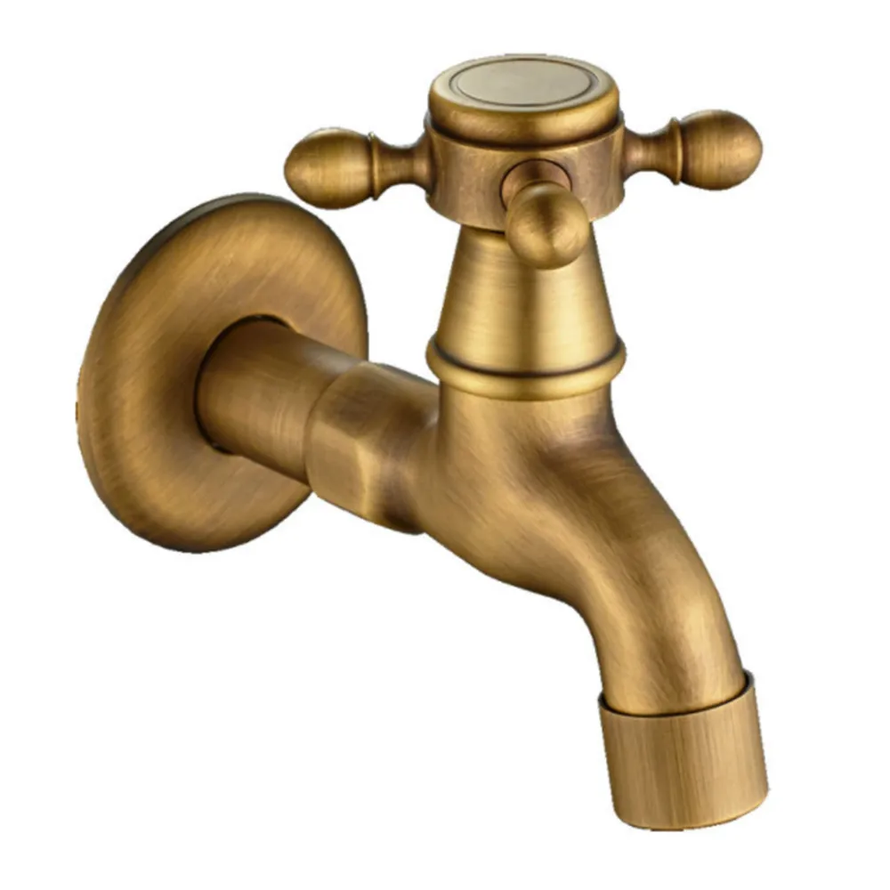 

Solid Brass Single Cold Faucet Mop Pool Faucet Wall Mounted Single Handle Brass Core Kitchen Sink Faucet For Kitchen Bathroom