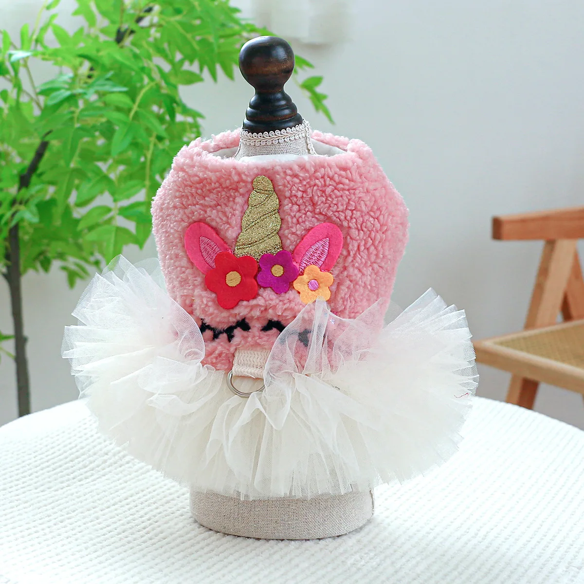 

Autumn Winter Princess Dress dog warmer clothes Sweater Puppy Fashion Coat Chihuahua Yorkshire