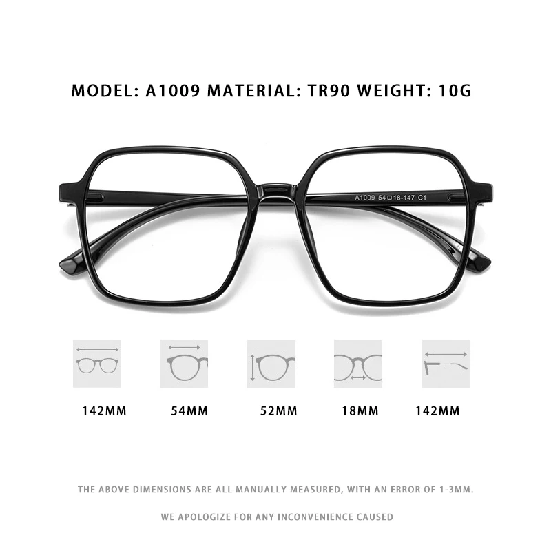 Momoja Retro Mode Geschäft ultraleichte tr90 Polygon Brille optische Brille Rahmen Mann Frau Brille a1009 – Detail 6