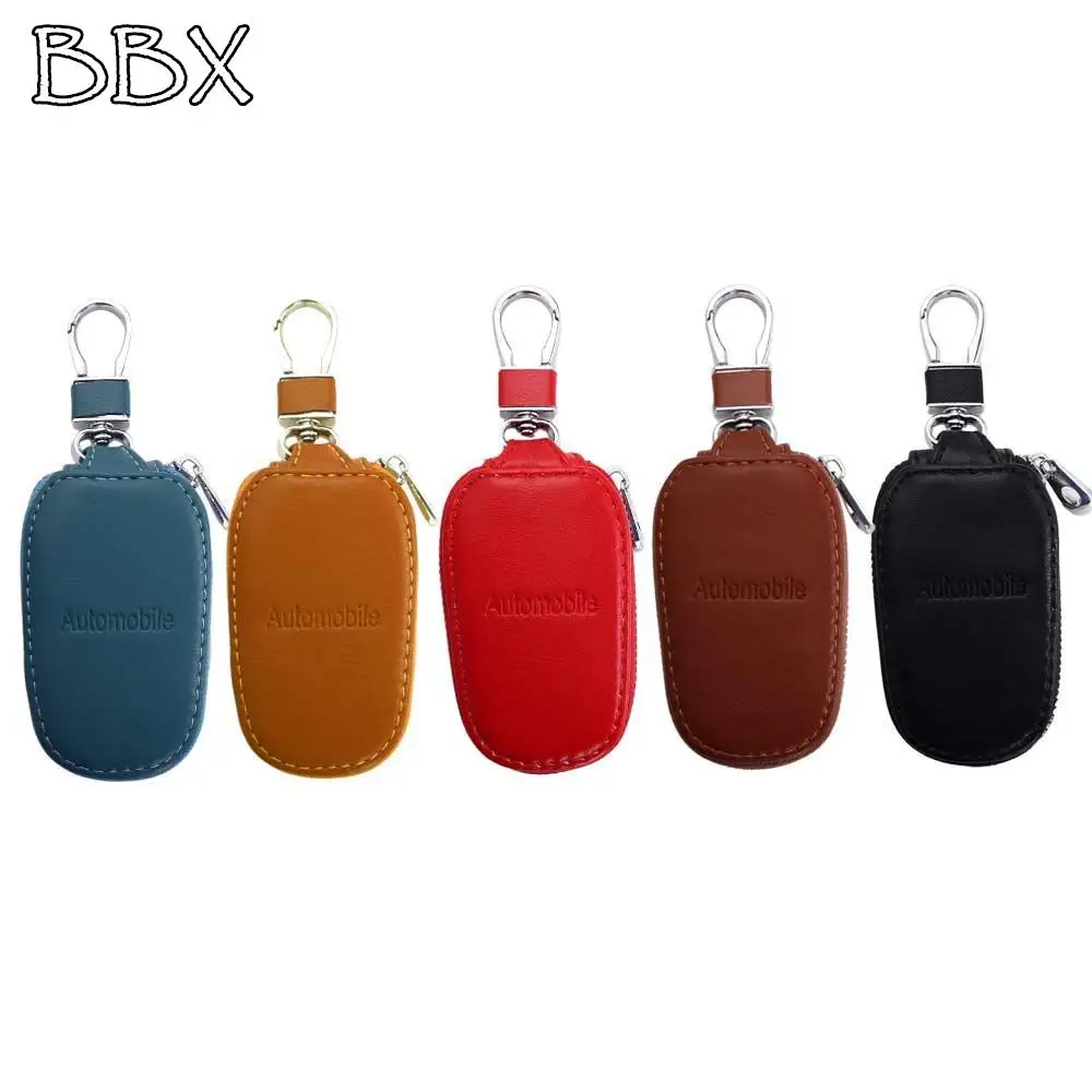 

Car Keychain Sleeve Men's Key Bag Leather Car Key Wallet Butler Key Organizer Zipper Key Bag Neutral Pouch