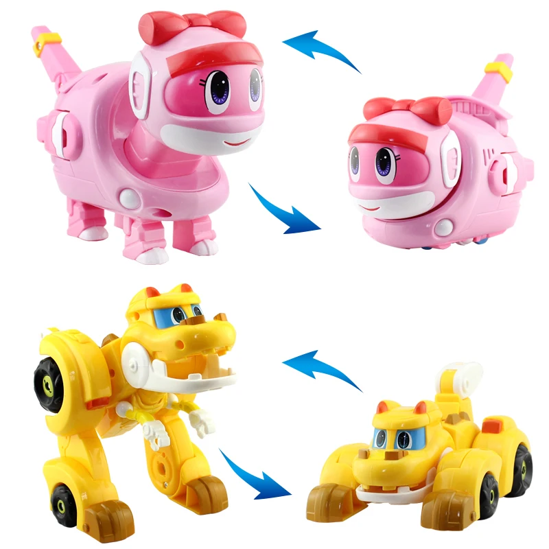 2026 미니 변신 고고 다이노 액션 피규어 렉스 변신 자동차 비행기 모터보트 크레인 공룡 장난감 (어린이용)