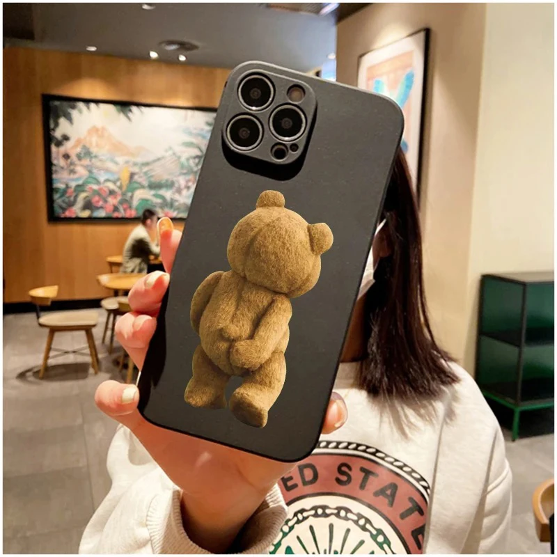 Adorable Ted Bear Soft Silicone Phone Case Cover