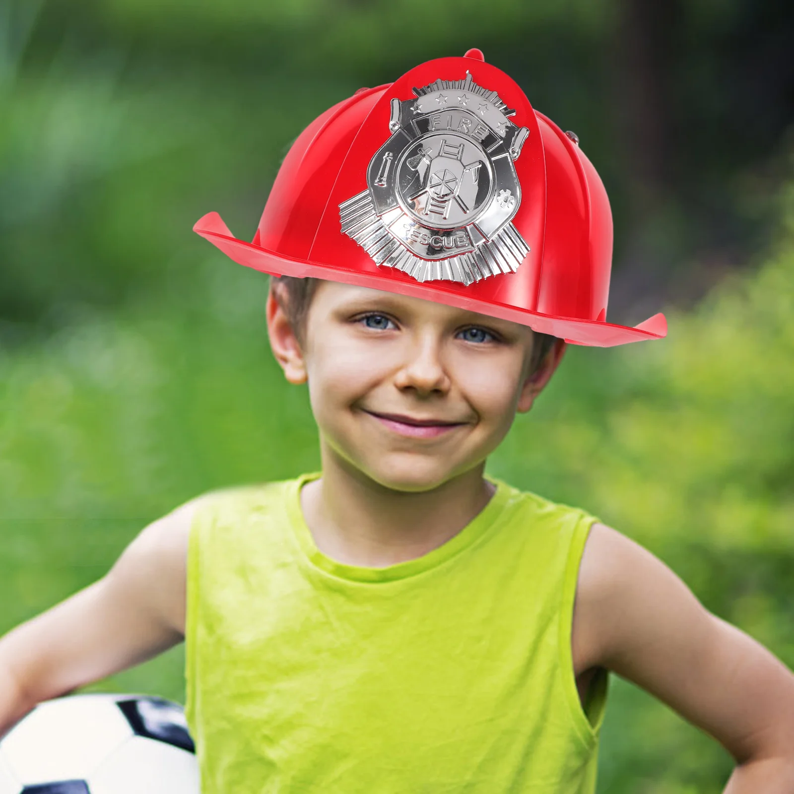 

Kids Fireman Firefighter Hats Boys Girls Pretend Role Play Fancy Dress Accessories Kids Halloween Party Role Play Props