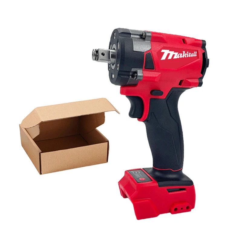 Impact wrench Brushless cordless electric wrench 1/2 Car truck repair screwdriver Impact drill Rechargable For Milwaukee 18V battery pin