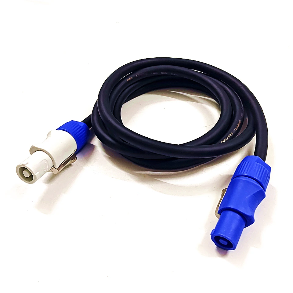 Premium Copper Core Power Extension Cable - 20A PowerCon Input to Output, 3-Pin, 3x2.5mm², 0.5m to 12m Length