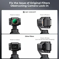 K&F CONCEPT Magnetic Lens Filter for DJI Osmo Pocket 4 3 Adjustable ND2-32 ND32-512 UV CPL ND/PL Black-Mist 1/4 Optional Filters 5