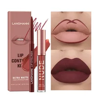 Waterproof Lip Liner Pencil Set Long Lasting Matte Sexy Plumper Peel off Lipliner Contour Tint Gloss Lipstick Makeup Pencil 1