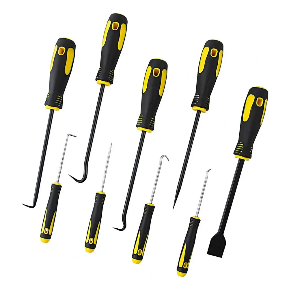 

O-Ring Seal Gasket Pullers 9Pcs/Set Useful Labor-saving Yellow O-Ring Seal Gasket Puller Pick Hooks Tools for Repair Shop