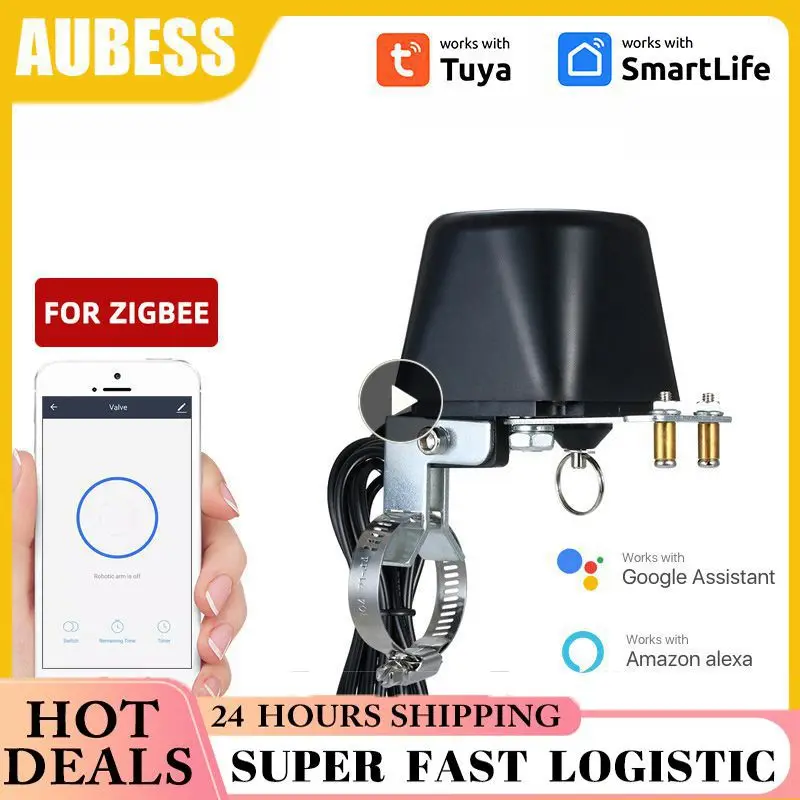 

Tuya Smart Wireless Control Gas Water Valve Smart Home Automation Control Valve for Gas Work with Alexa, Assistant