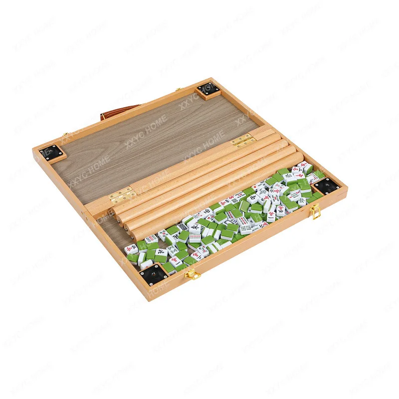 

Складной стол для Маджонга, переносной восьмиконечный стол из массива дерева, простой шахматный стол для кемпинга